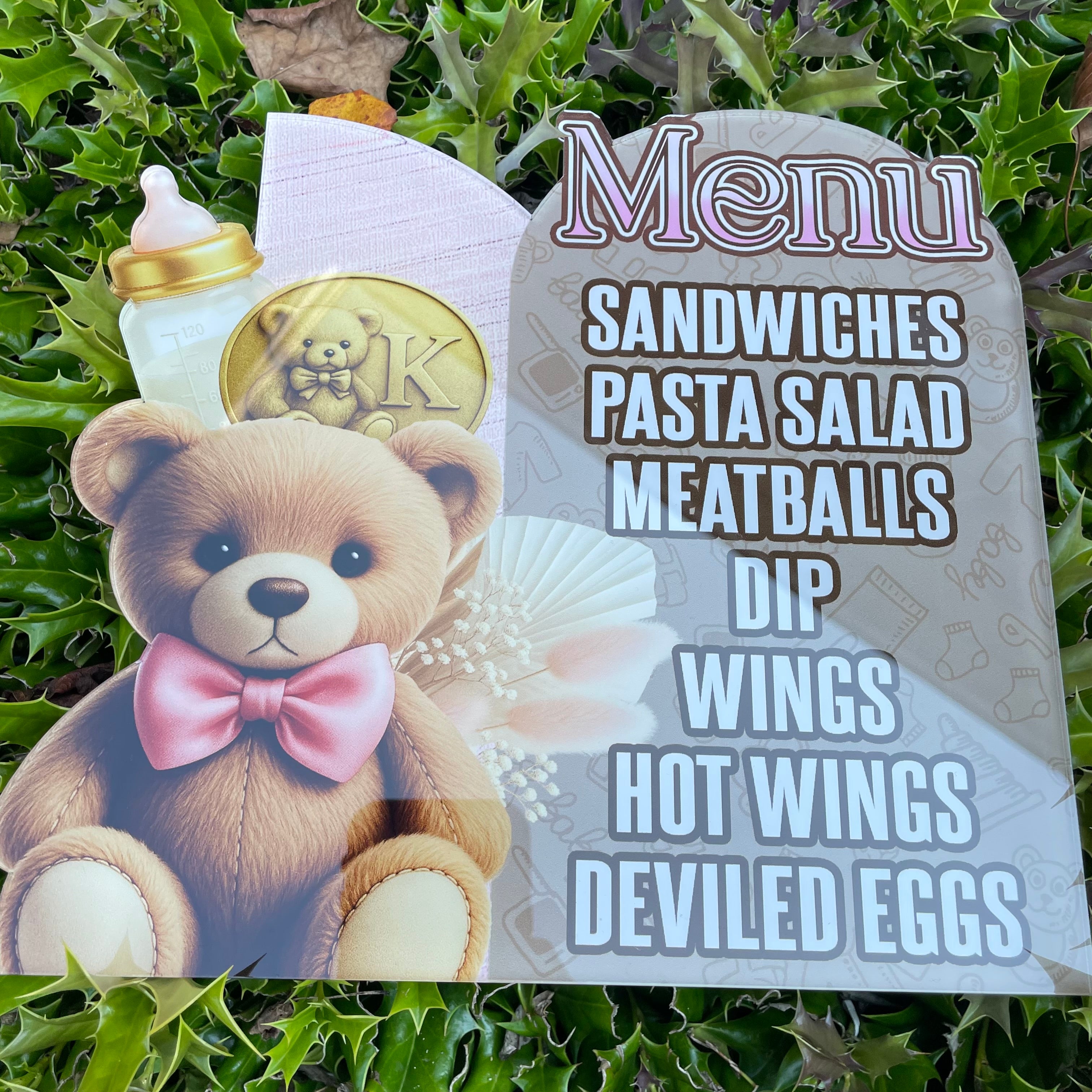 ACRYLIC MENUS